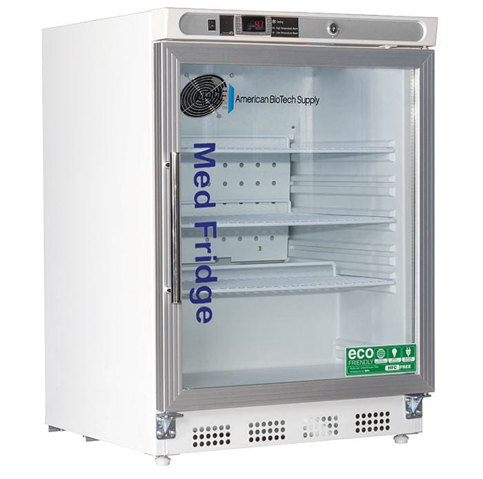 American BioTech Supply Undercounter Pharmaceutical Refrigerator – 4.5 cu. ft., Solid Door 19318