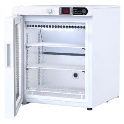 Horizon Scientific ABS® Pharmaceutical Countertop Refrigerator – 1 cu. ft., Swing Glass Door, Left Hinged, Cycle Defrost PH-ABT-NSF-UCFS-0104G-LH