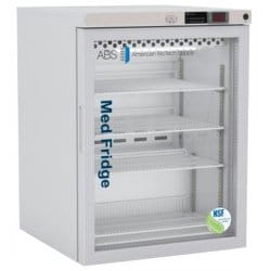 Horizon Scientific ABS® Pharmaceutical Undercounter Refrigerator – 5.2 cu. ft., Swing Glass Door, Cycle Defrost PH-ABT-NSF-UCFS-0504G