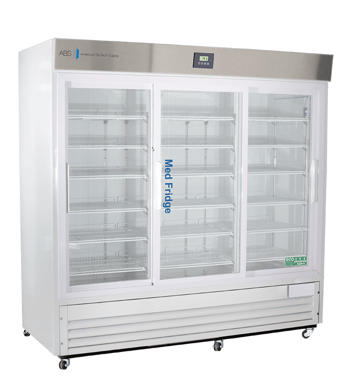 Horizon Scientific ABS® Upright Pharmaceutical Refrigerator – 69 cu. ft., Triple Sliding Glass Doors, Cycle Defrost PH-ABT-HC-69G