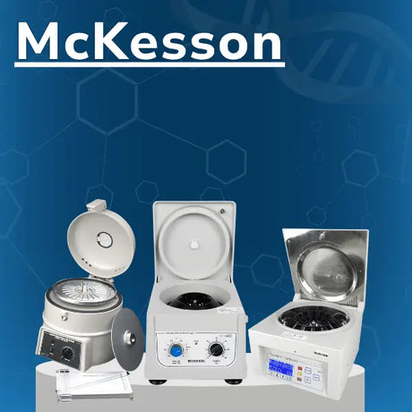 McKesson laboratory centrifuge collection featuring high-speed benchtop centrifuges for medical, clinical, and research use.