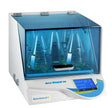 Incu-Shaker™ 10L shown with MAGic Clamp™ platform and 5x 2L flask attachments.