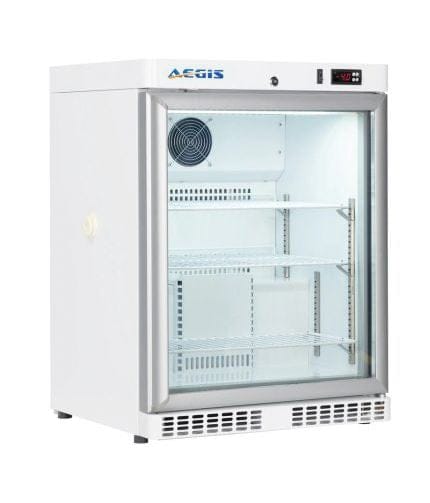 Aegis Scientific Elite Series Undercounter Pharmaceutical Refrigerator – 4 cu. ft., Glass Door EL-RG-4K