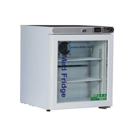 American BioTech Supply Countertop Pharmaceutical Refrigerator – 1 cu. ft., Glass Door 19714