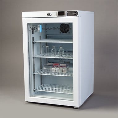 American BioTech Supply Countertop Pharmaceutical Refrigerator – 2.5 cu. ft., Solid Door 18747