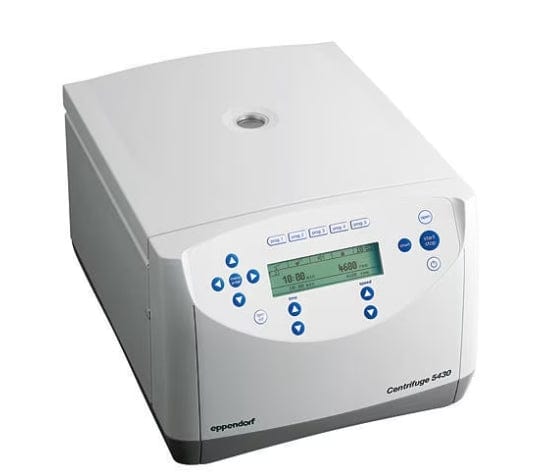 Eppendorf™ Model 5430 Microcentrifuge – 17,500 RPM / 30,130×g, Multiple Rotor Options 022620584