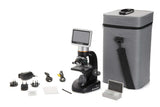 Fisher Anatomical Celestron™ TetraView Microscope – Rotating LCD Head, Achromatic 4X/10X/20X/40X Objectives, Mechanical Stage S05039