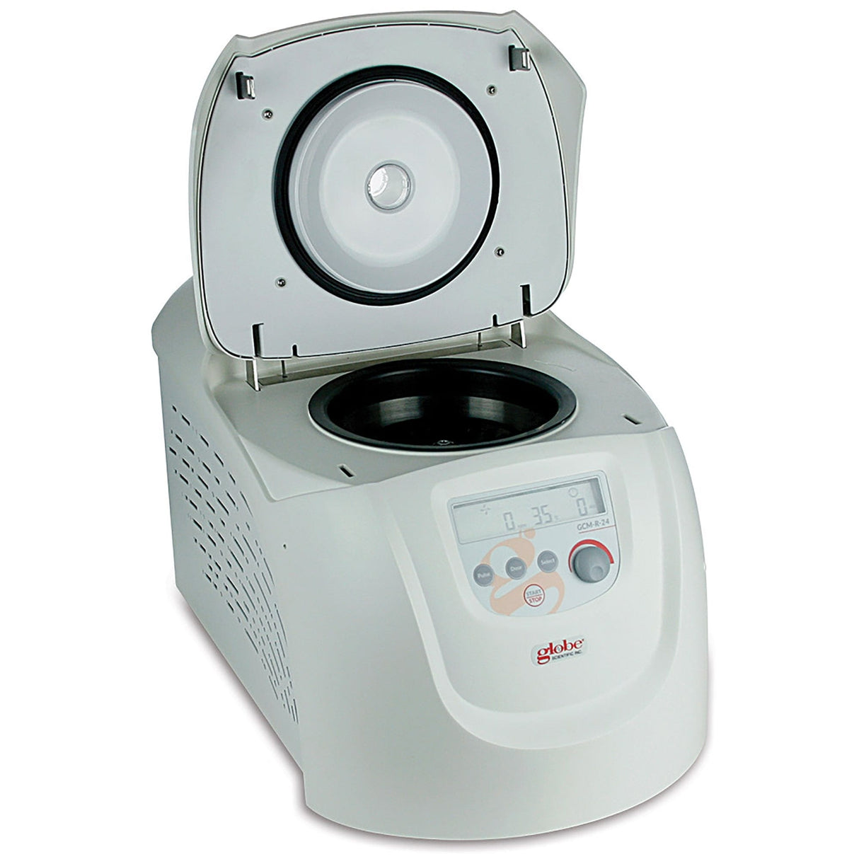 Globe Scientific GCM-R-24 Series Refrigerated Microhematocrit Centrifuge – 24-Place, Variable Speed up to 15,000 RPM / 21,380 x g GCM-R-24