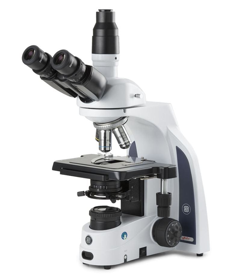 Globe Scientific™ iScope® Compound Microscope – Trinocular Siedentopf Head, Plan IOS 2X/4X/10X/S40X/S100X Oil Immersion EIS-1153-PLI
