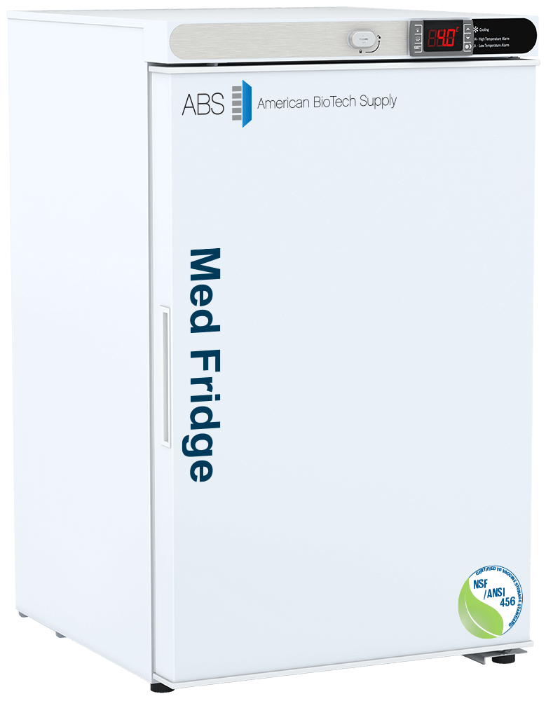Horizon Scientific ABS® Undercounter Pharmaceutical Refrigerator – 2.5 cu. ft., Solid Swing Door, Cycle Defrost PH-ABT-NSF-UCFS-0204