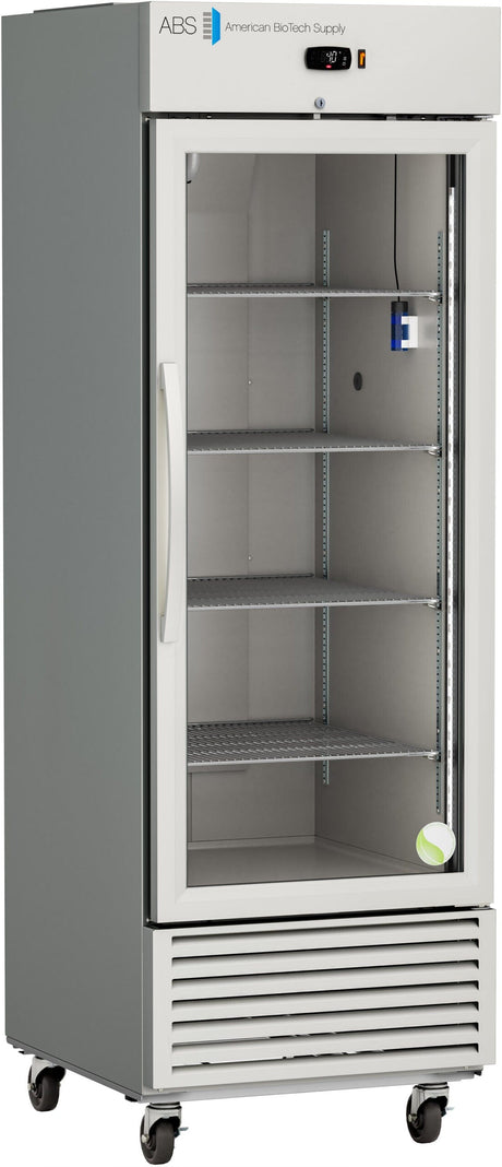 Horizon Scientific ABS® Upright Laboratory Refrigerator – 25 cu. ft., Glass Door, Cycle Defrost ABT-HC-SSR-25G