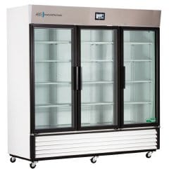 Horizon Scientific ABS® Upright Laboratory Refrigerator – 72 cu. ft., 3 Swing Glass Doors, Cycle Defrost ABT-HC-72-TS