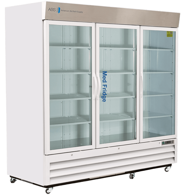 Horizon Scientific ABS® Upright Pharmaceutical Refrigerator – 72 cu. ft., Triple Glass Swing Doors, Cycle Defrost PH-ABT-HC-S72G