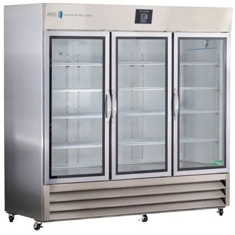 Horizon Scientific ABS® Upright Pharmaceutical Refrigerator – 72 cu. ft., Triple Swing Glass Doors, Cycle Defrost PH-ABT-HC-SSP-72G