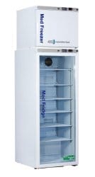 Horizon Scientific ABS® Upright Pharmaceutical Refrigerator / Freezer – 12 cu. ft., Dual Swing Doors (Glass & Solid), Cycle/Manual Defrost PH-ABT-HC-RFC12G