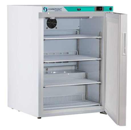 Horizon Scientific Corepoint™ Scientific Undercounter Pharmaceutical Refrigerator – 5.2 cu. ft., Solid Swing Door, Cycle Defrost PR061WWW/0