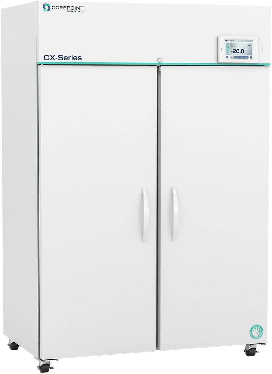 Horizon Scientific Premium CX Series Upright Laboratory Freezer – 49 cu. ft., Dual Solid Swing Doors, Cycle Defrost CPS-HC-PLF-49-DTS