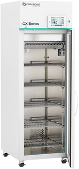 Horizon Scientific Premium CX Series Upright Laboratory Refrigerator – 23 cu. ft., Glass Swing Door, Cycle Defrost CPS-HC-PLD-23-TS