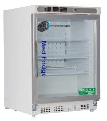 Horizon Scientific Undercounter Refrigerator ABS® Pharmaceutical, 4.6 cu. ft., Swing Glass Door, Cycle Defrost PH-ABT-HC-UCBI-0404G