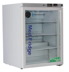Horizon Scientific Undercounter Refrigerator ABS® Pharmaceutical, 5.2 cu. ft., Swing Glass Door, Cycle Defrost PH-ABT-HC-UCFS-0504G