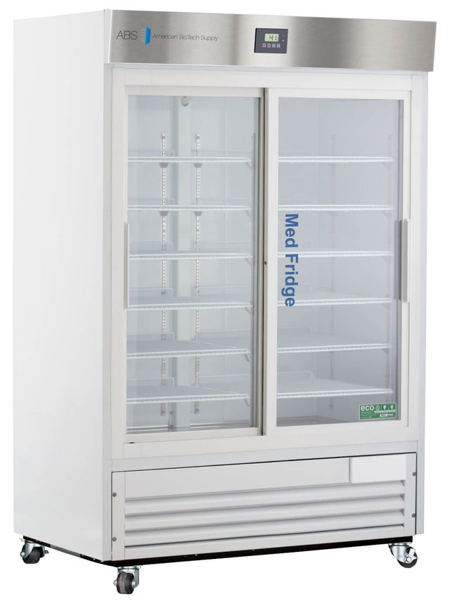 Horizon Scientific Upright Refrigerator ABS® Pharmaceutical, 47 cu. ft., Dual Sliding Glass Doors, Cycle Defrost PH-ABT-HC-47G