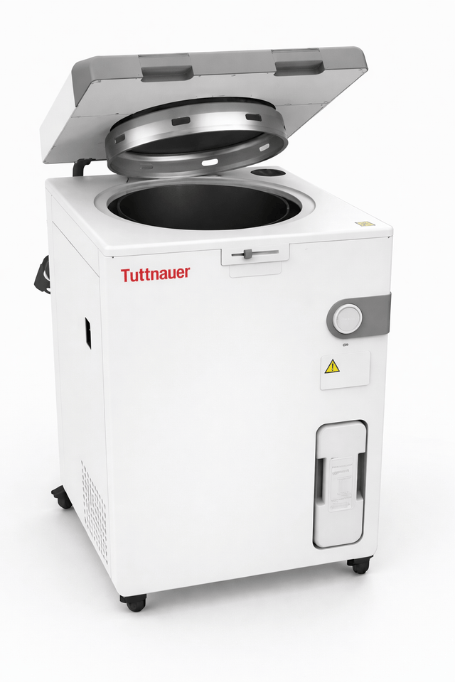 Tuttnauer USA LabSci 85LV Vertical Autoclave (85L, Top Loading, Steam Sterilizer for Labs) 1235110