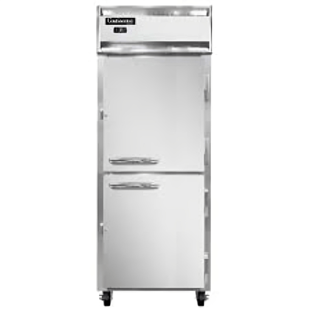 Wasserstrom Continental Commercial Merchandiser Refrigerator – 20 cu. ft., 2 Solid Swing Doors 1RFNHD